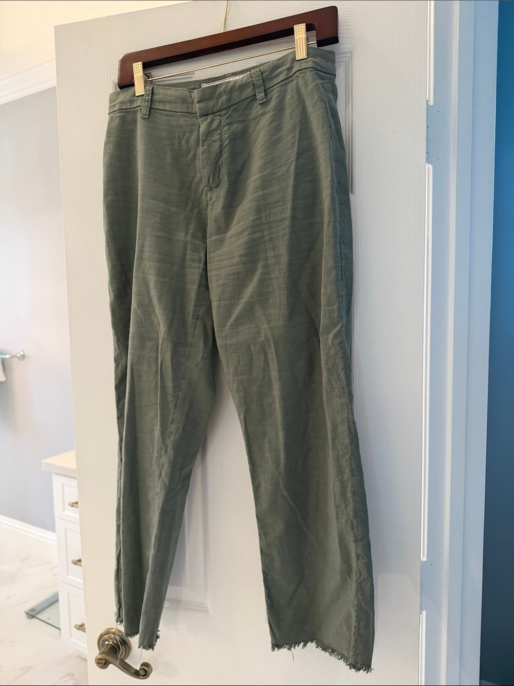 Frank & Eileen Kinsale Olive Green women's pants